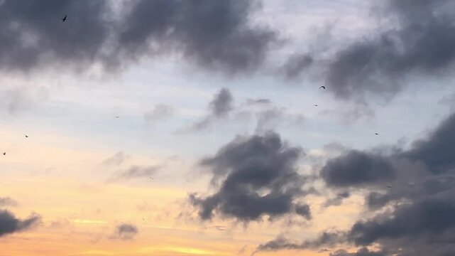 time lapse clouds