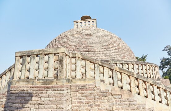 Stupa 3, a later Sanchi stupa built during the Shunga period