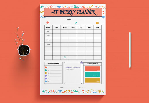 Weekly Planner Template