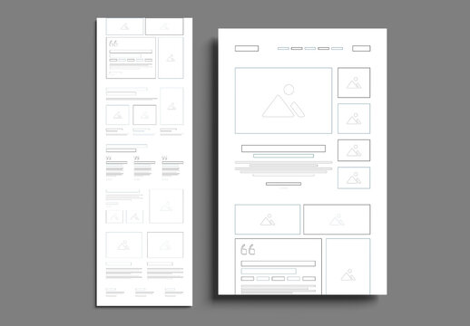 Wireframe Landing Layout