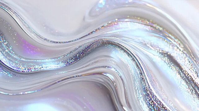 Abstract flowing metallic texture