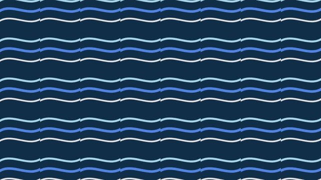 seamless flowing wavy lines pattern background animation