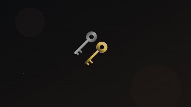 Secure Access Key Login Permission Flat Animation