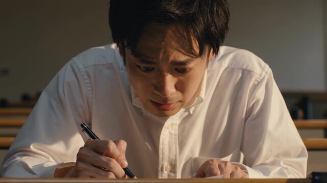 焦る男性