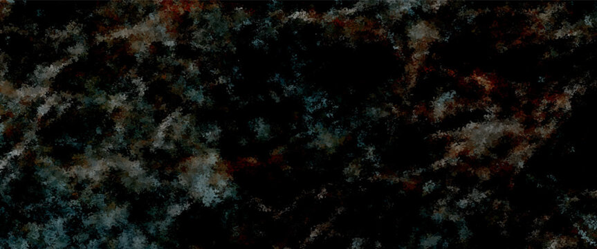 Black multicolor grunge texture with smoke swirls effect vector background. Abstract fractal art background motion Fantastic outer view for web design image with place for text Template. space.