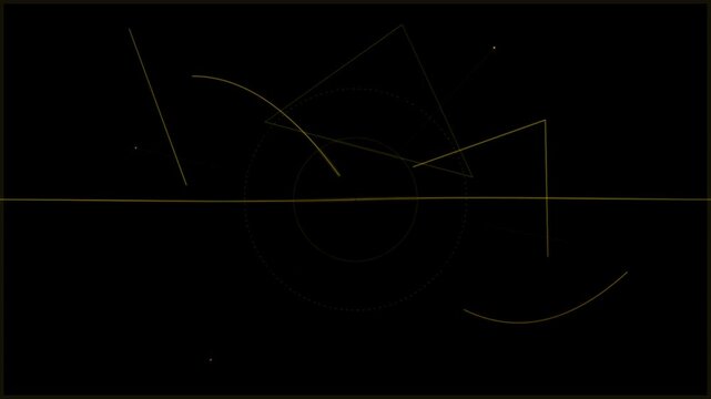 sleek black and gold data chaos vector background