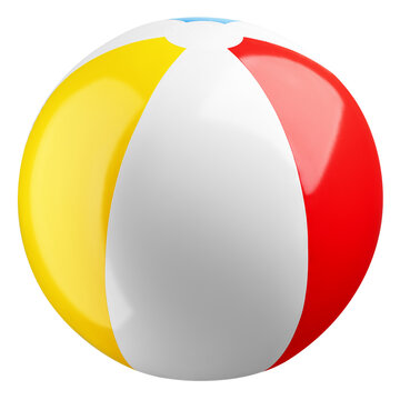 Beach Ball, isolated, full depth of field
