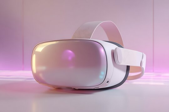 Immersive Virtual Reality: A High-Tech VR Headset Experience with Sleek Design and Modern Aesthetics.