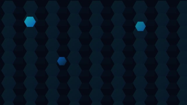 sleek flat tech hexagonal pattern motion background