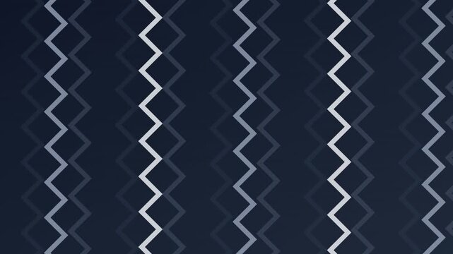 sleek minimalist zig zag pattern vector animation