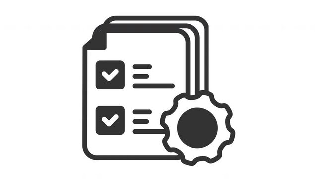 Animated task management icon