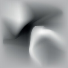 Abstract metallic silver and black fluid gradient background with smooth liquid waves © SarifinJahan