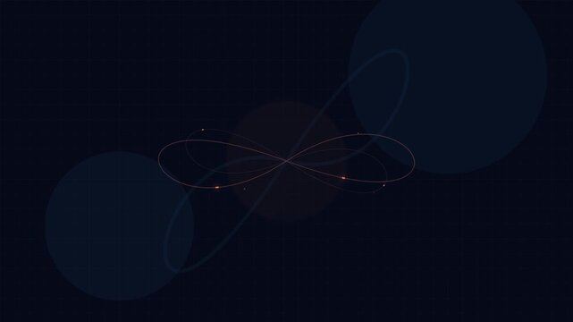 Soft Coral And Navy Organic Mathematical Chaos Animation