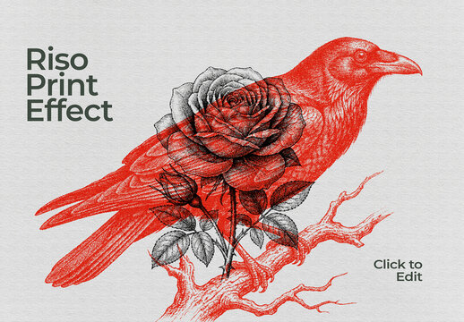 Risograph Photo Effect