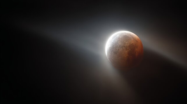 Blue moon and bright venus shining together in deep night sky above earth, stunning celestial technology background with glowing lunar surface, space exploration, astronomy, cosmic universe, high reso