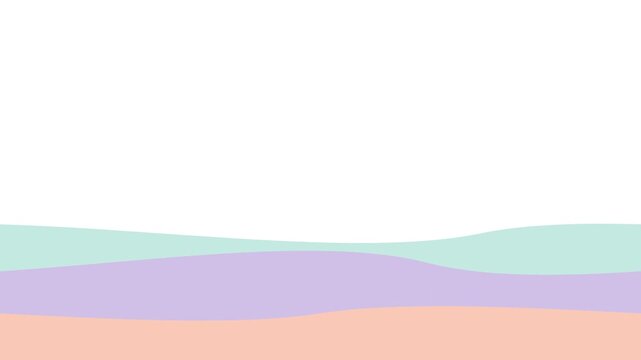 Soft Pastel Geometric Wave Motion Vector Design