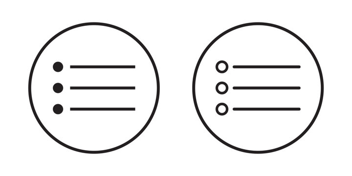 Menu icon logo design. web menu sign and symbol. hamburger menu symbol.