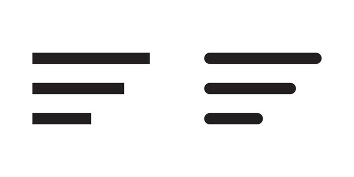Hamburger website navigation menu. Hamburger menu icons. Vector set of menu button elements hamburger menu. Vector illustration.