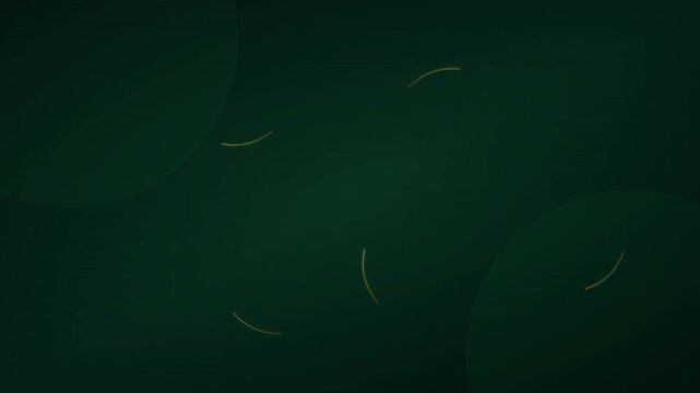 Sophisticated Emerald And Gold Organic Pattern Design