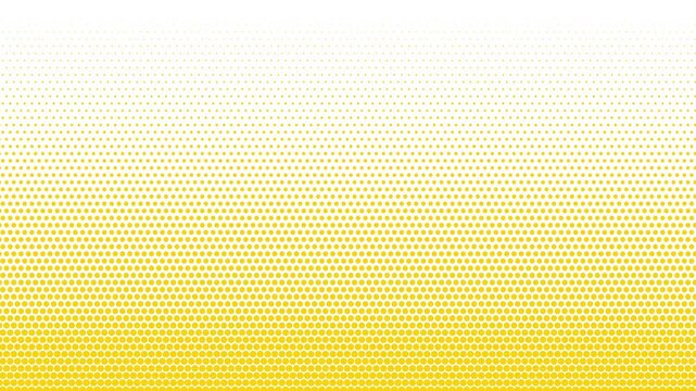 Yellow halftone dotted gradient abstract. Motion graphics of dot background concept