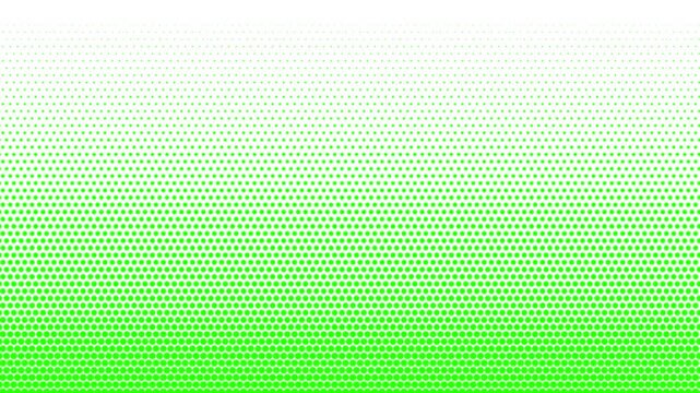 green halftone dotted gradient abstract. Motion graphics of dot background concept