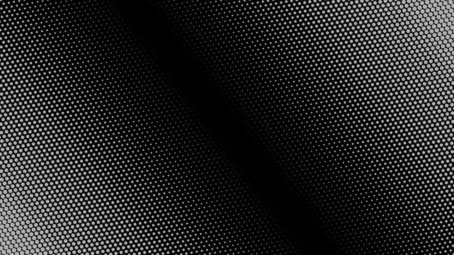 white halftone dotted gradient abstract. Motion graphics of dot background concept