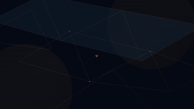 Sophisticated Navy and Copper Delaunay Triangulation Flow
