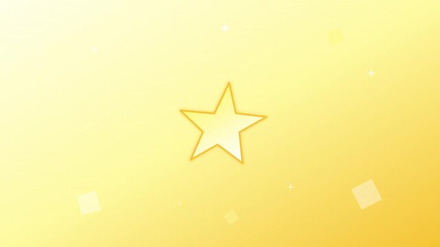 spinning star favorite icon playful bright lemon gradient