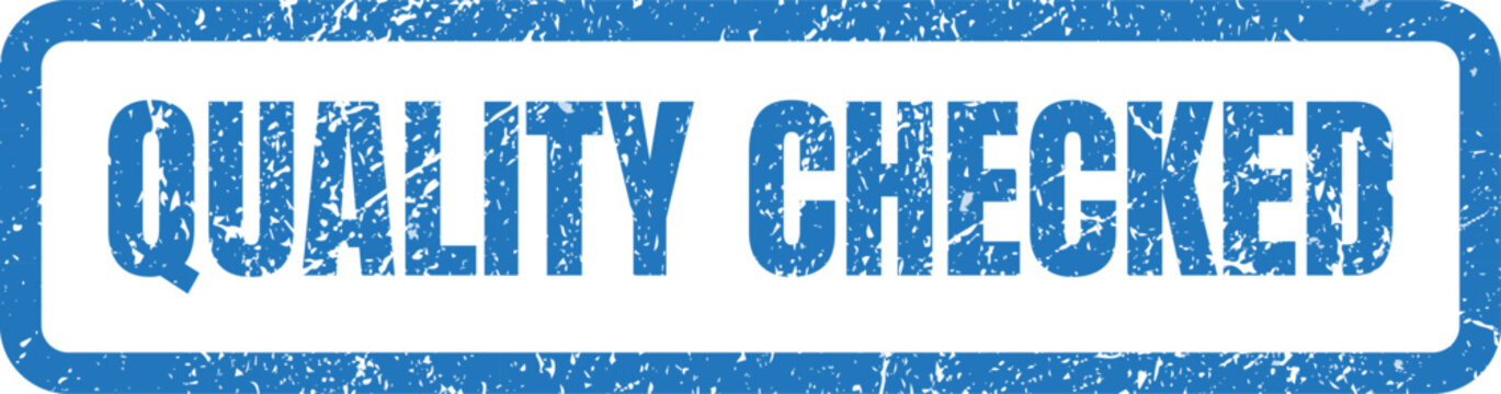 Quality checked stamp badge design