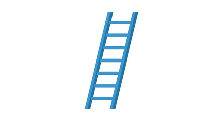 Blue Ladder Illustration On White Background ladders © Md