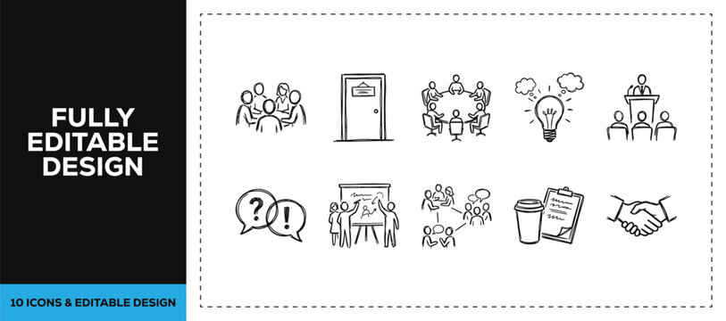 Black ink scribble web development and coding icon set bundle featuring hand drawn doodle sketch vector illustrations for software engineering and tech system branding design art res.
