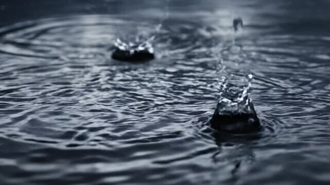 Water Ripples and Droplets in Motion