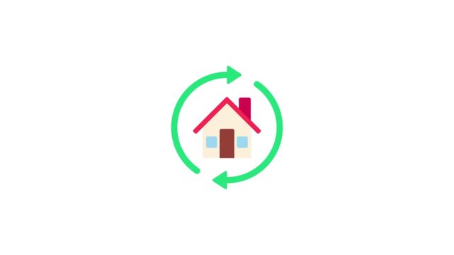 House Resale Icon Animation
