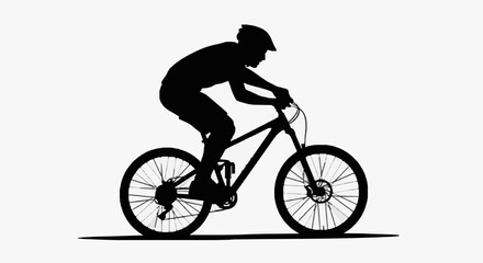 Obraz premium Athlete Cycling in Dynamic Motion.