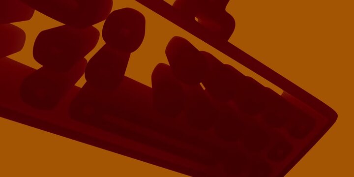 Abstract geometric background with dark red and orange layers of paper texture for modern design