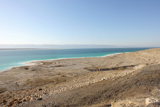 Foto: Totes Meer, Landschaftsfoto, menschenleer, Strand, f&uuml;r backgrounds, Hintergrundbilder, Homepage, Poster, Thumbnail, Power Point