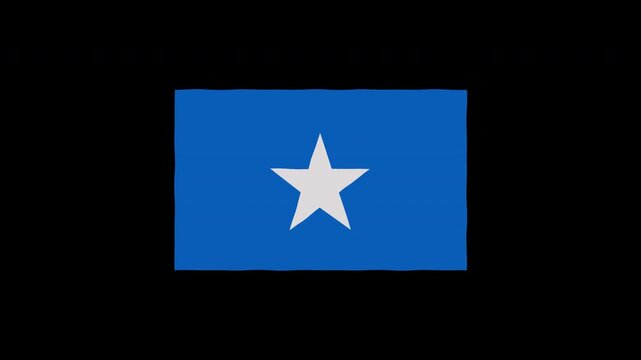 Waving Texas State Flag Animation Loop Motion Graphics 4K