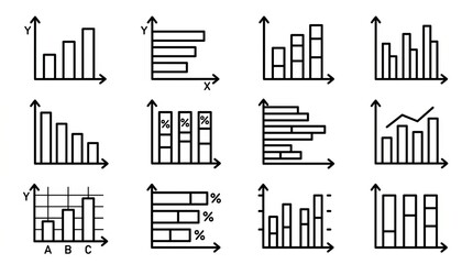 Obraz premium Handwritten flowchart diagrams illustrating various process steps and decision points.