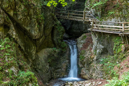 Wasserf&auml;lle und Kaskaden in der Dr. Vogelgesang Klamm bei Spital am Pyhrn, &Ouml;sterreich