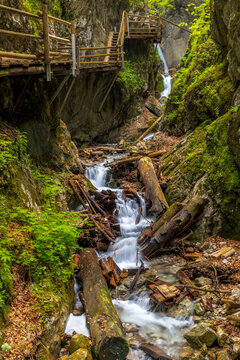 Wasserf&auml;lle und Kaskaden in der Dr. Vogelgesang Klamm bei Spital am Pyhrn, &Ouml;sterreich