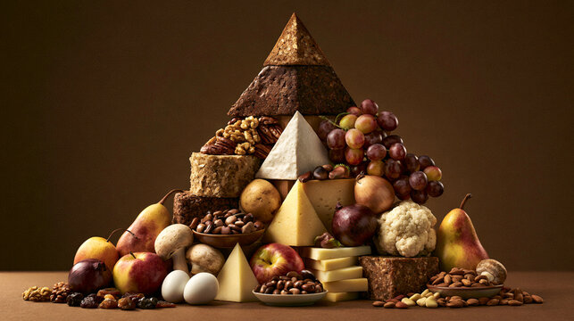 A visually appealing arrangement of assorted fruits, nuts, and cheeses