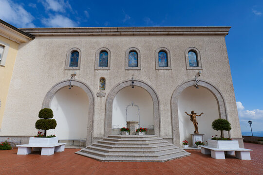 A sanctuary dedicated to Jesus in the mountains of the province of Avellino in Montella, Italy.