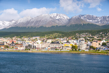 Aerial view of the port of Ushuaia, Argentina, South America © Chenxiaoyang