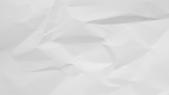 white crumpled and creased paper sheet texture background