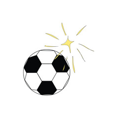 soccer ball on white background © bulan
