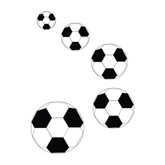 animated soccer ball on white background © bulan