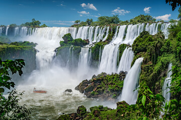 Natural scenery of Iguazu Falls in Argentina and Brazil, South America © Kevin
