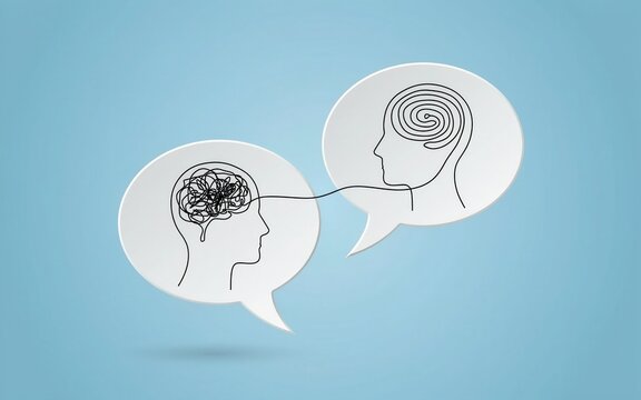 Conceptual illustration of communication and therapy