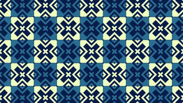 Abstract animated mosaic background