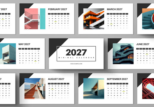 Creative Calendar 2027 Presentation Template